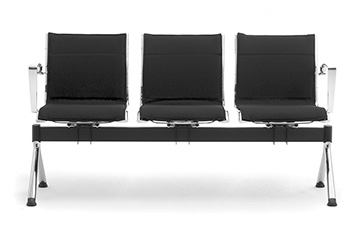 Panche, sedie, poltrone di design per arredo atrio, ingresso e reception con braccioli Origami Lx