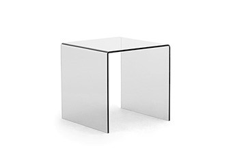Tavolini portariviste in metacrilato o plexiglass trasparente dal design moderno per ingresso, atrio e sala attesa Tre Di