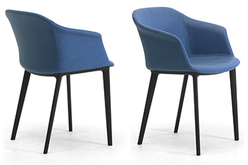 Pratiche sedie dal design moderno e avvolgente per mensa, refettorio e self-service Claire
