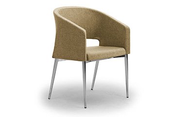 Sedie e divani attesa a 4 gambe dal design contemporaneo per arredo ingresso e aree attesa Reef 4 gambe